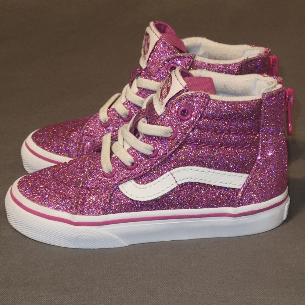 Glitter Vans size 7.5 toddler
